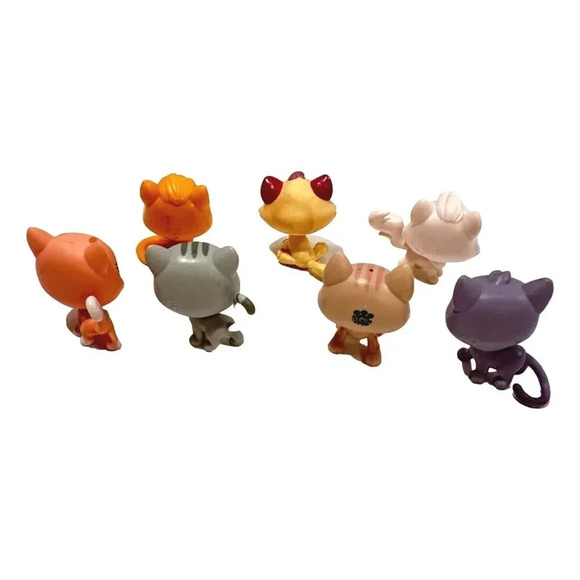 Littlest Pet Shop Cats LPS Lot 7 Toy Hasbro Vintage Figures - Picture 7 of 9